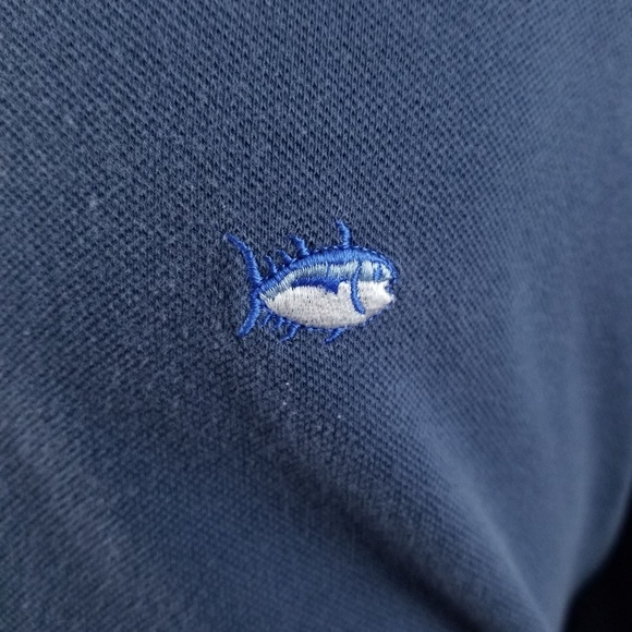 SOUTHER TIDE Blue Cotton Skipjack Polo Sz XL - Picture 4 of 8